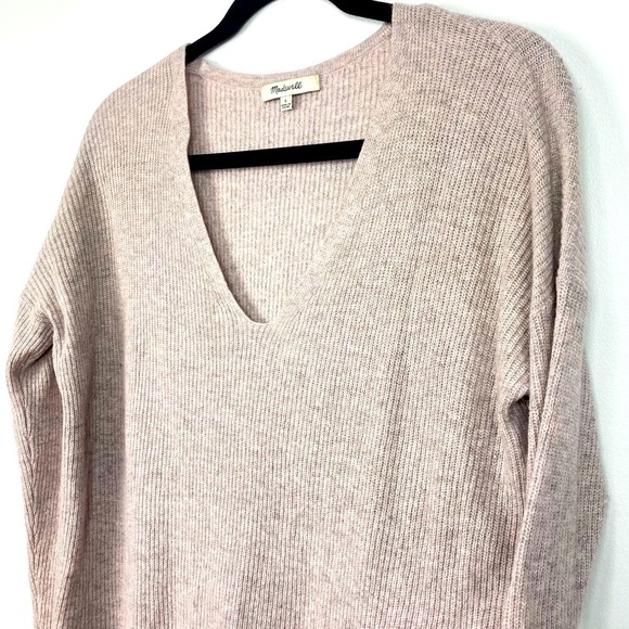 MADEWELL V-Neck Pullover Sweater Merino Wool/Alpaca  Size S - Picture 3 of 10